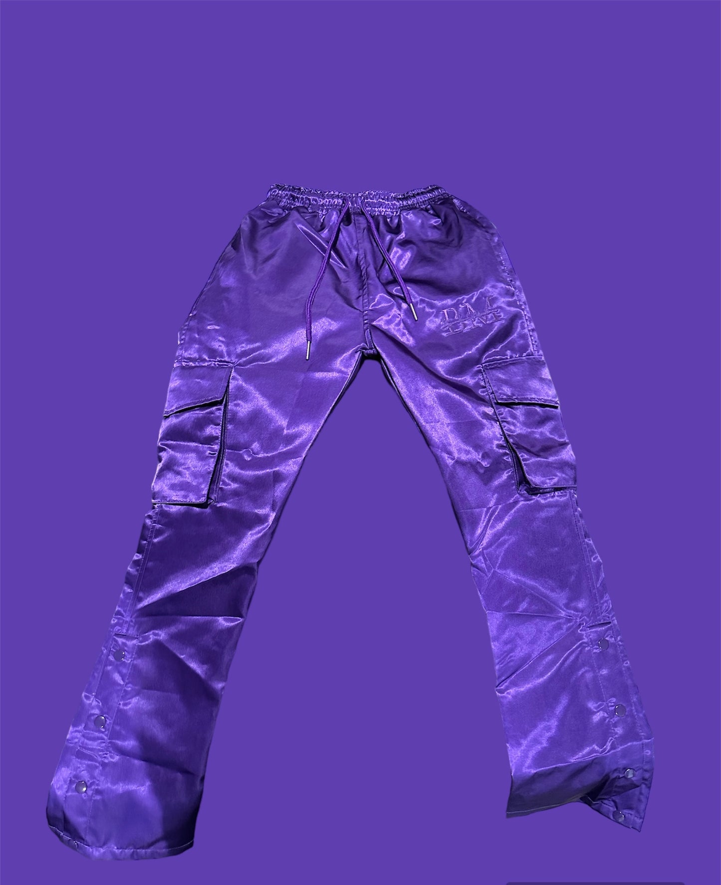 Satin Cargo Pants