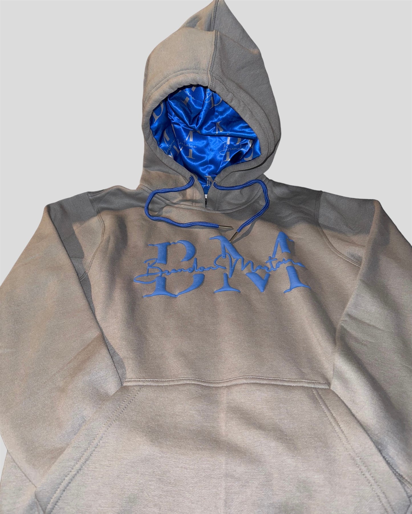 Grey and Blue Hoodie