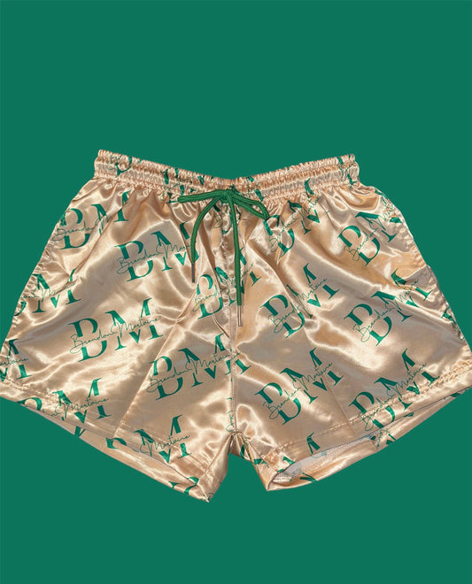 LIMITED EDITION Golden & Irish Green Satin Shorts